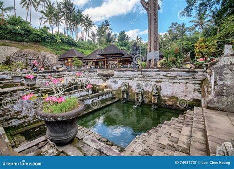 Goa Gajah Tempel I Bali Indonesien Fotografering F R Bildbyr Er Bild