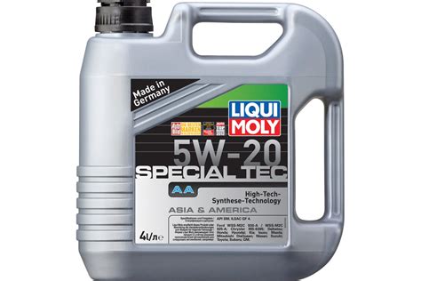 НС синтетическое моторное масло LIQUI MOLY Special Tec AA 5W 20 4л 7621