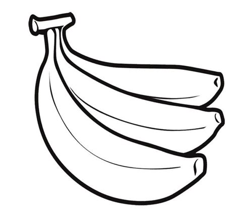 Banana Coloring Page Tedy Printable Activities