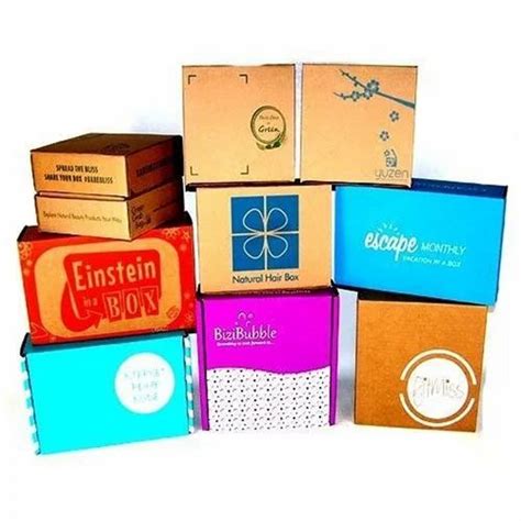 Corrugated Kraft Paper Multicolor Cmyk Printed Carton Box For