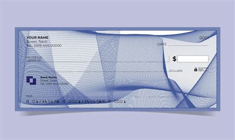 Premium Vector | Blank check, bank cheque design, vector format