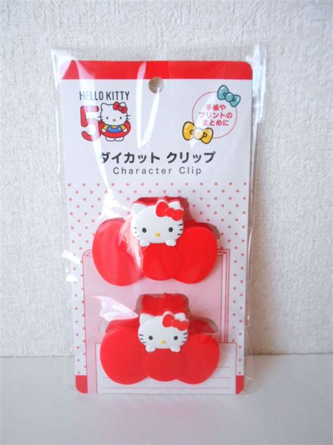 【未使用】 新品 ハローキティ 50周年 ☆ダイカット・クリップ☆ Hello Kitty ・サンリオ キティ ☆プリント・紙・お菓子の袋など・・・の落札情報詳細 ヤフオク落札価格検索