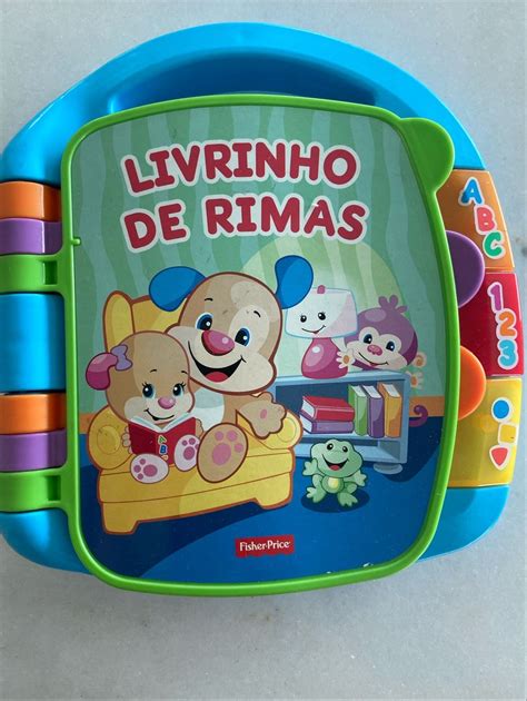 Livrinho de Rimas Fisher Price Brinquedo para Bebês Fisher Price