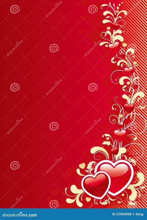 Abstract Valentine Background Stock Vector Illustration Of Ornate