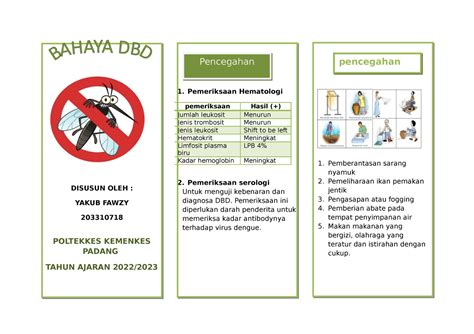 Yakub Fawzy Leaflet Masyarakat Dengan Masalah Dbd