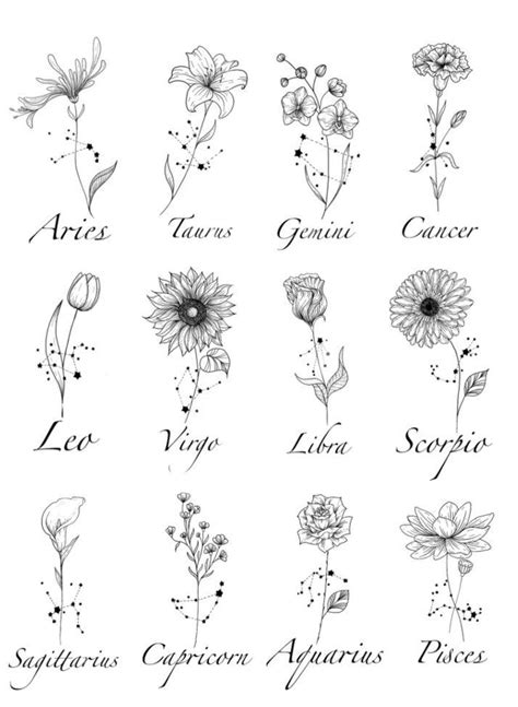 Zodiac Sign Flower tattoo | Taurus tattoos, Simplistic tattoos, Geometric flower tattoo in 2022 ...