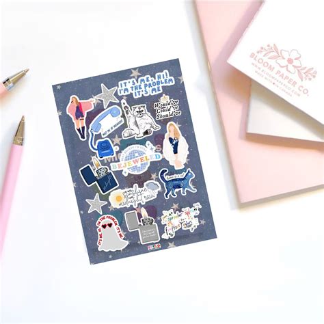 Stickers Decorativos Midnight Taylor Swift Estilo Personalizado