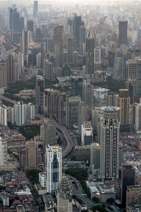 Modern skyline in Shanghai stock photo. Image of city - 232496340