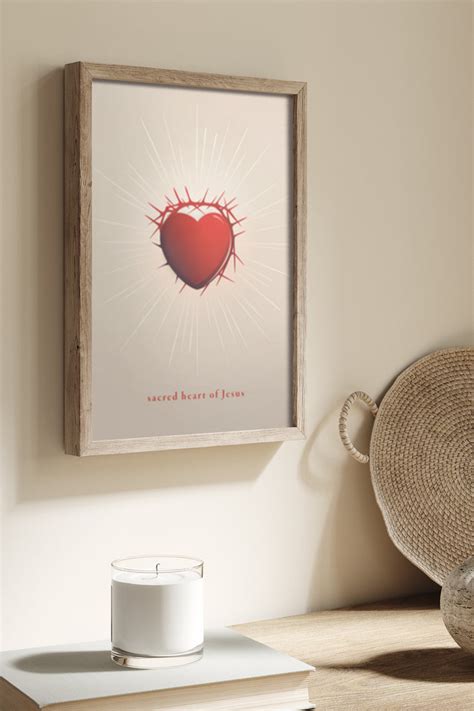 Sacred Heart Of Jesus Christianity Poster Klumo Shop