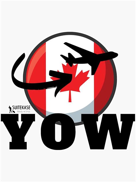 "YOW Airport IATA Collection" Sticker for Sale by Suitekase | Redbubble