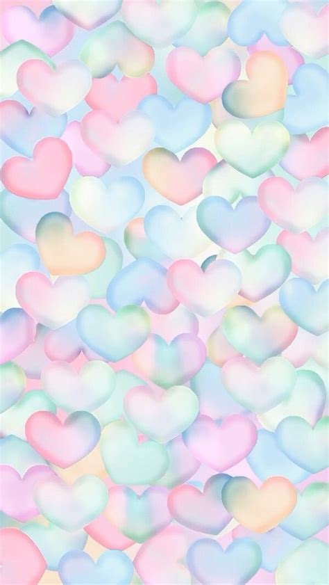 Pastel Hearts More Wallpaper Pastel Heart Wallpaper Cellphone