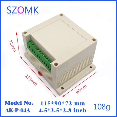 10 Pieces A Lot Abs Din Rail Connector Enclosure For Pcb 115 90 72 Mm 4