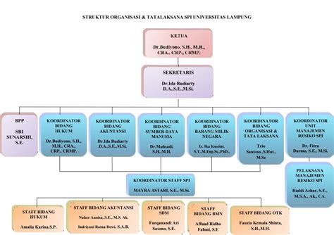 Struktur Organisasi Satuan Pengendalian Internal