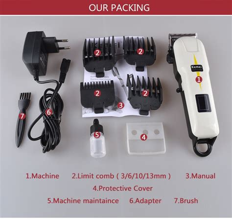 Kemei Km A Professional Digital Hair Clipper Rechargeable Electric