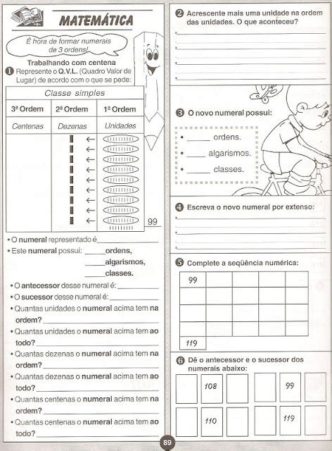 Blog Professor Zezinho Atividades Do 3º Ano Fundamental