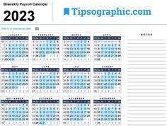 Weekly Pay Schedule Calendar 2023 Printable Excel - IMAGESEE