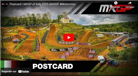 MOTOCROSS Italie Maggiora la carte postale vidéo Mototribu