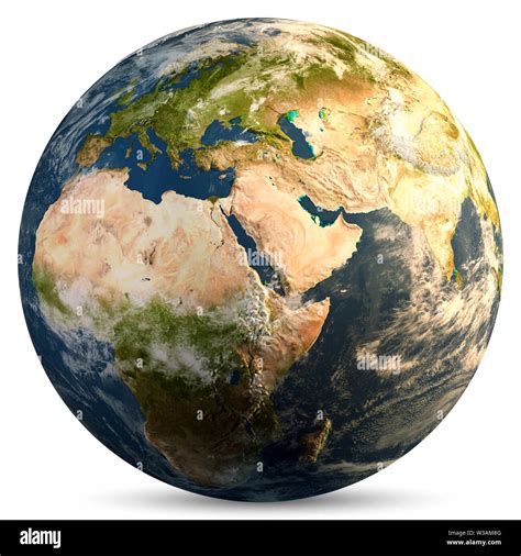 Planet Earth continents Stock Photo - Alamy