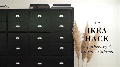 Diy Ikea Hack A Modern Apothecary Filing Cabinet Using The Kallax Shelf Youtube