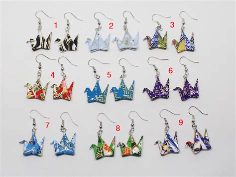 earring: Peace Crane - Origami | MaryGami