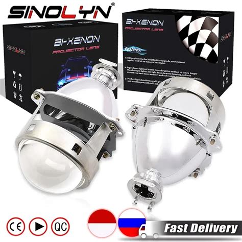 Sinolyn Lentes De Proyector Bi Xenon De Pulgadas Para Faros