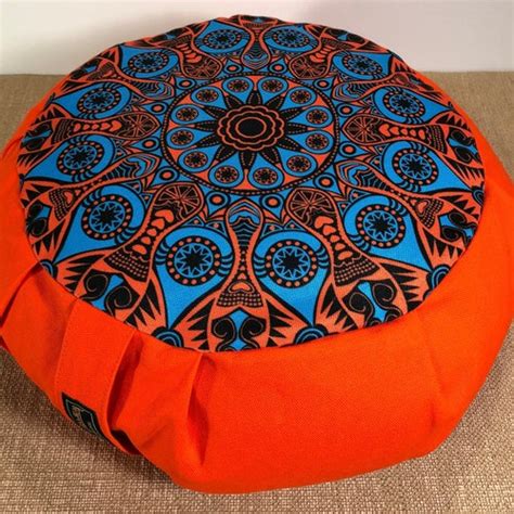 Yoga Meditation Cushion Handwoven Handmade Round Zafu Pillow Etsy