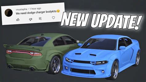 New Update New Bodykits For Dodge Charger Car Parking Multiplayer