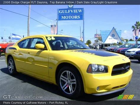 Top Banana Yellow 2006 Dodge Charger Rt Daytona Dark Slate Gray