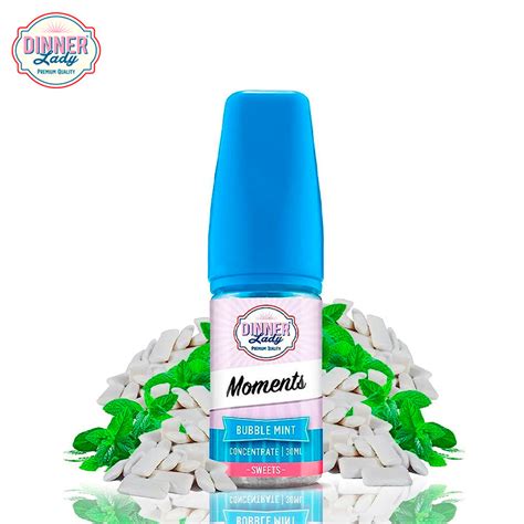 Dinner Lady Aroma Moments Bubble Mint 30ml Lx Vape