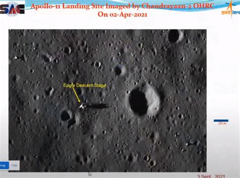 El M Dulo Lunar Del Apolo Visto Por La Sonda India Chandrayaan