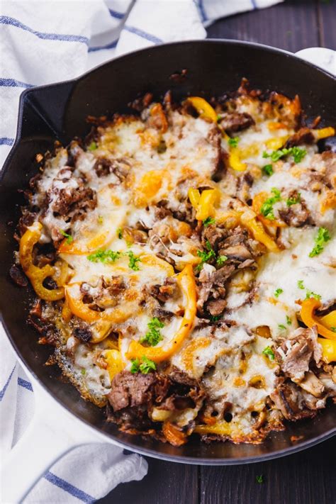 Low Carb Philly Cheesesteak Skillet Cooking Lsl