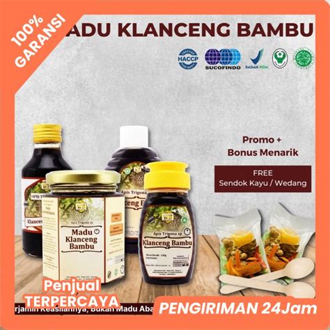 Jual Madu Klanceng Bambu Lebah Apis Trigona Garansi Murni Asli