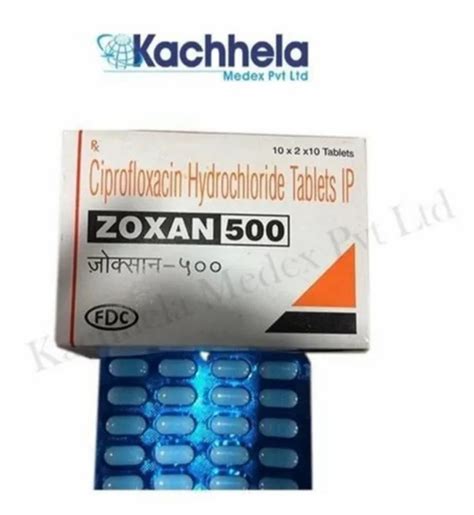 Ciprofloxacin Zoxan 500mg Tablet At Rs 100 Stripe Nagpur ID