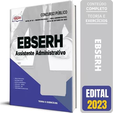 Apostila Ebserh Assistente Administrativo Parcelamento Sem Juros