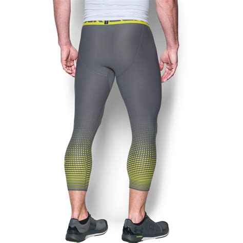 Lyst - Under Armour Men's Heatgear® Armour Graphic 3⁄4 Leggings in Gray ...