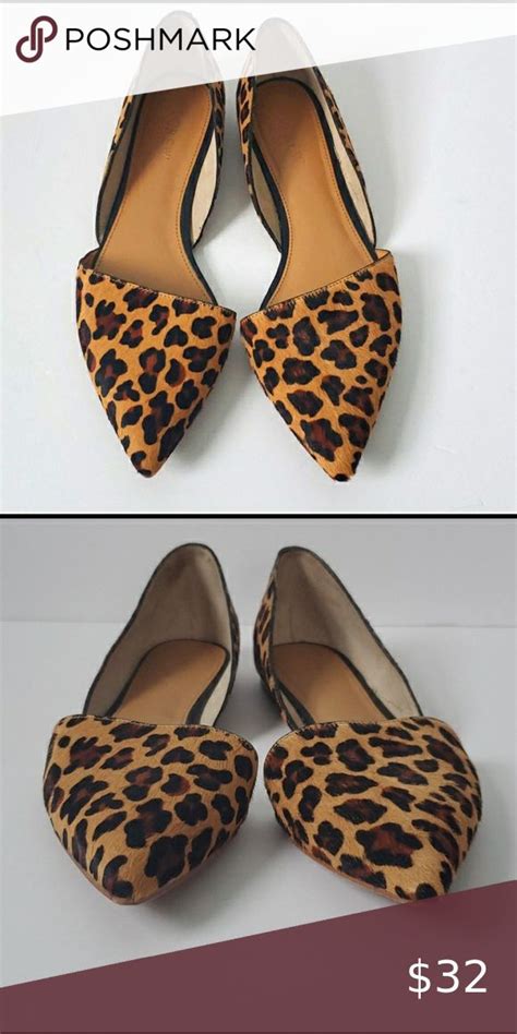 J Crew Zoe Leopard D Orsay Flats Size 9 5 Flats Orsay Dorsay