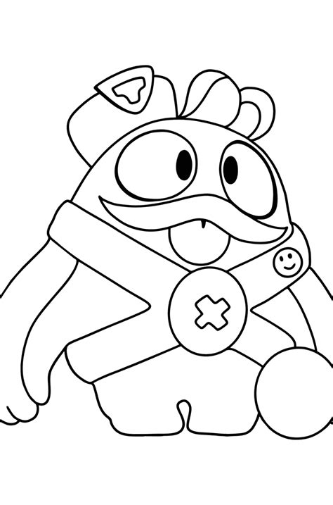 Brawl Stars Squeak Coloring Page ♥ Online And Print For Free