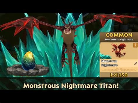 Monstrous Nightmare Max Level 150 Titan Mode Dragons Rise Of Berk