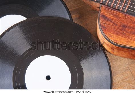 Vintage Acoustic Guitar Vinyl Record On Stock Photo 192011597