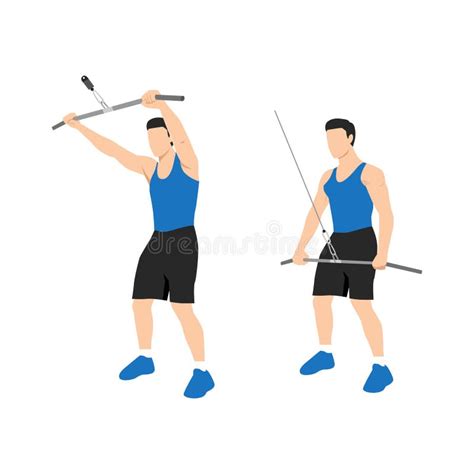 Man Doing Straight Leg Calf Stretch Exercise Stock Vector