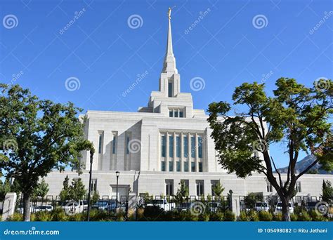 Ogden Utah Temple editorial photography. Image of salt - 105498082