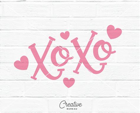 Xoxo Svg Dxf Cutting File Valentines Svg Dxf Cut File Etsy