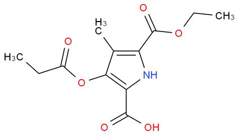 5 Ethoxycarbonyl 4 Methyl 3 Propanoyloxy 1H Pyrrole 2 Ca Cas