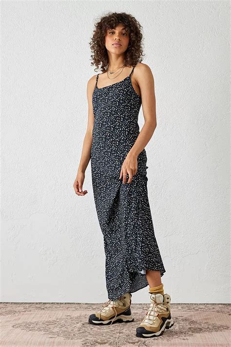 Urban Outfitters Archive Ditsy Flower Bud Maxi Slip Dress Urban