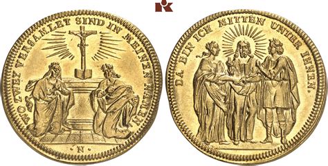 Goldmedaille Zu Einem Dukaten O J 1716 1746 Slg Erlanger 2260