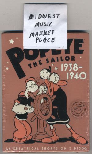 Popeye The Sailor Volume Two Dvd Brand New Mint