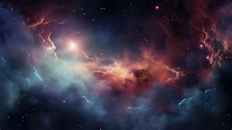 Premium Ai Image Deep Space Nebula Backdrop