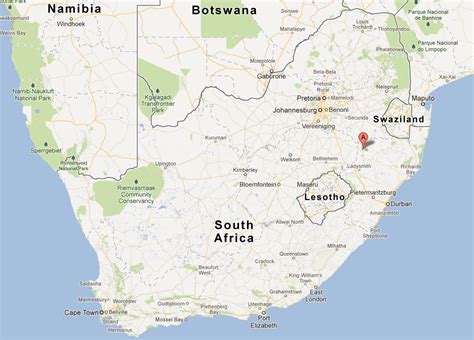 Newcastle South Africa Map