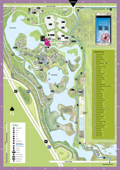 Garden Map | Chicago Botanic Garden