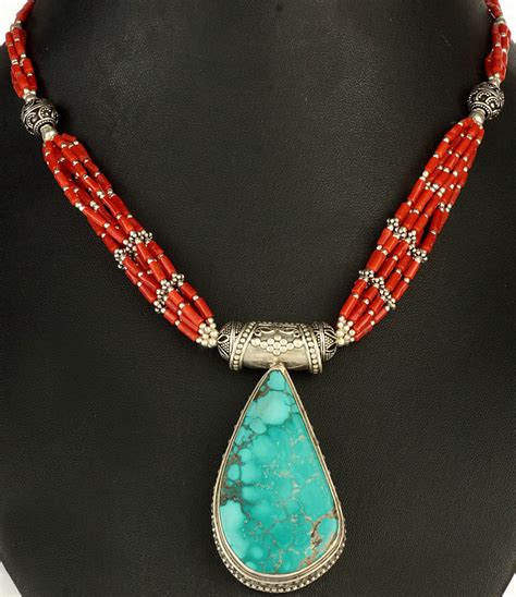 Coral And Turquoise Necklace